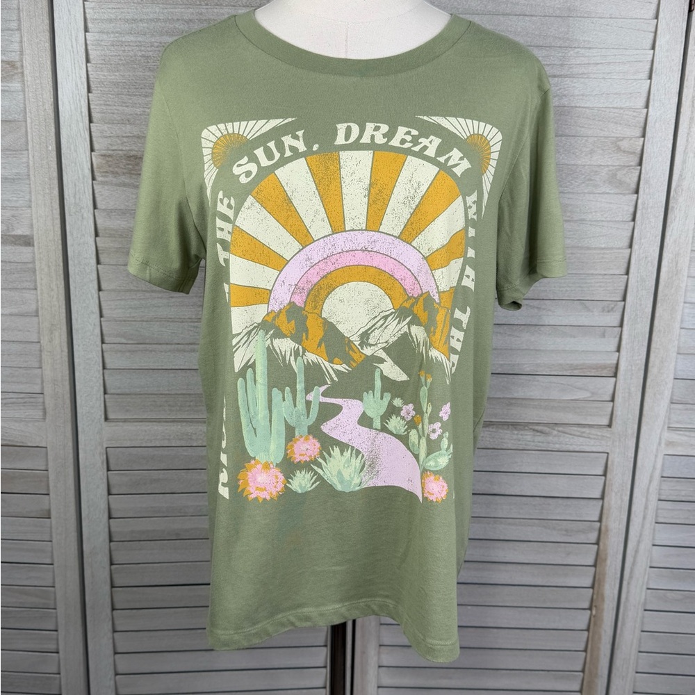 GRAYSON THREADS "Dream Big" Graphic Tee Olive-Large